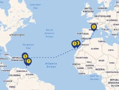 Mapa plavby