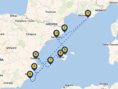 Mapa plavby