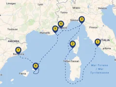 Mapa plavby