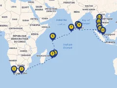 Mapa plavby