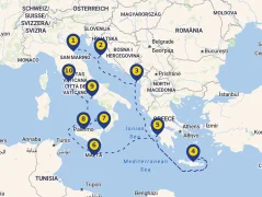 Mapa plavby