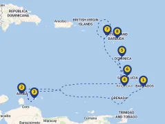 Mapa plavby