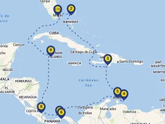 Mapa plavby