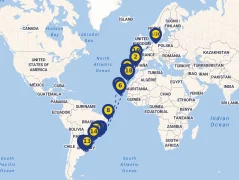 Mapa plavby