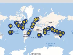 Mapa plavby
