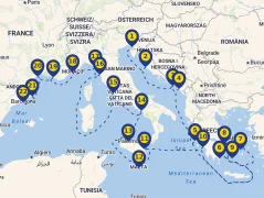 Mapa plavby