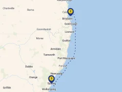 Mapa plavby