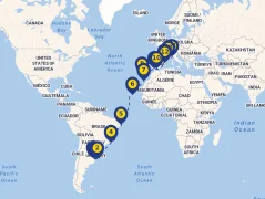Mapa plavby