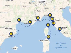 Mapa plavby