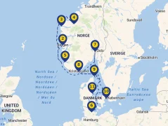 Mapa plavby